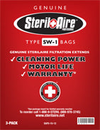 Sterilaire Hepa Canister Vacuum Bags 3pk